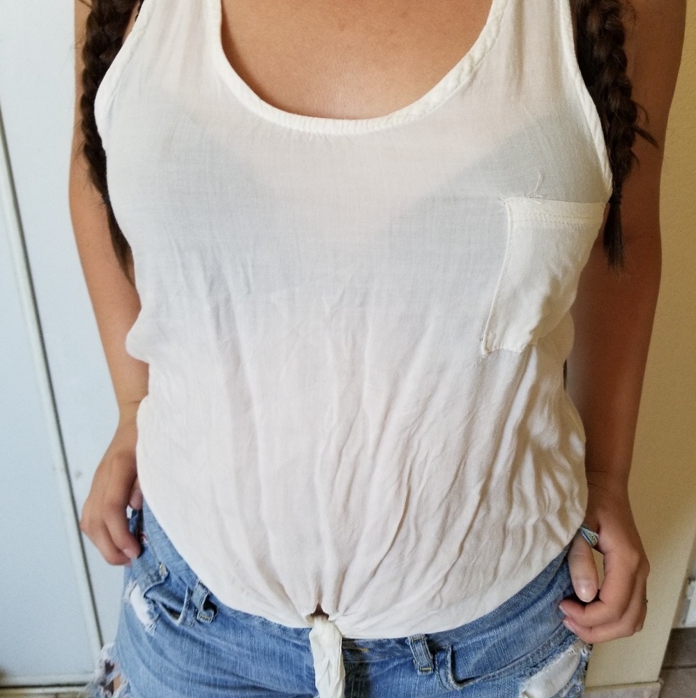 Windsor White Razorback Top